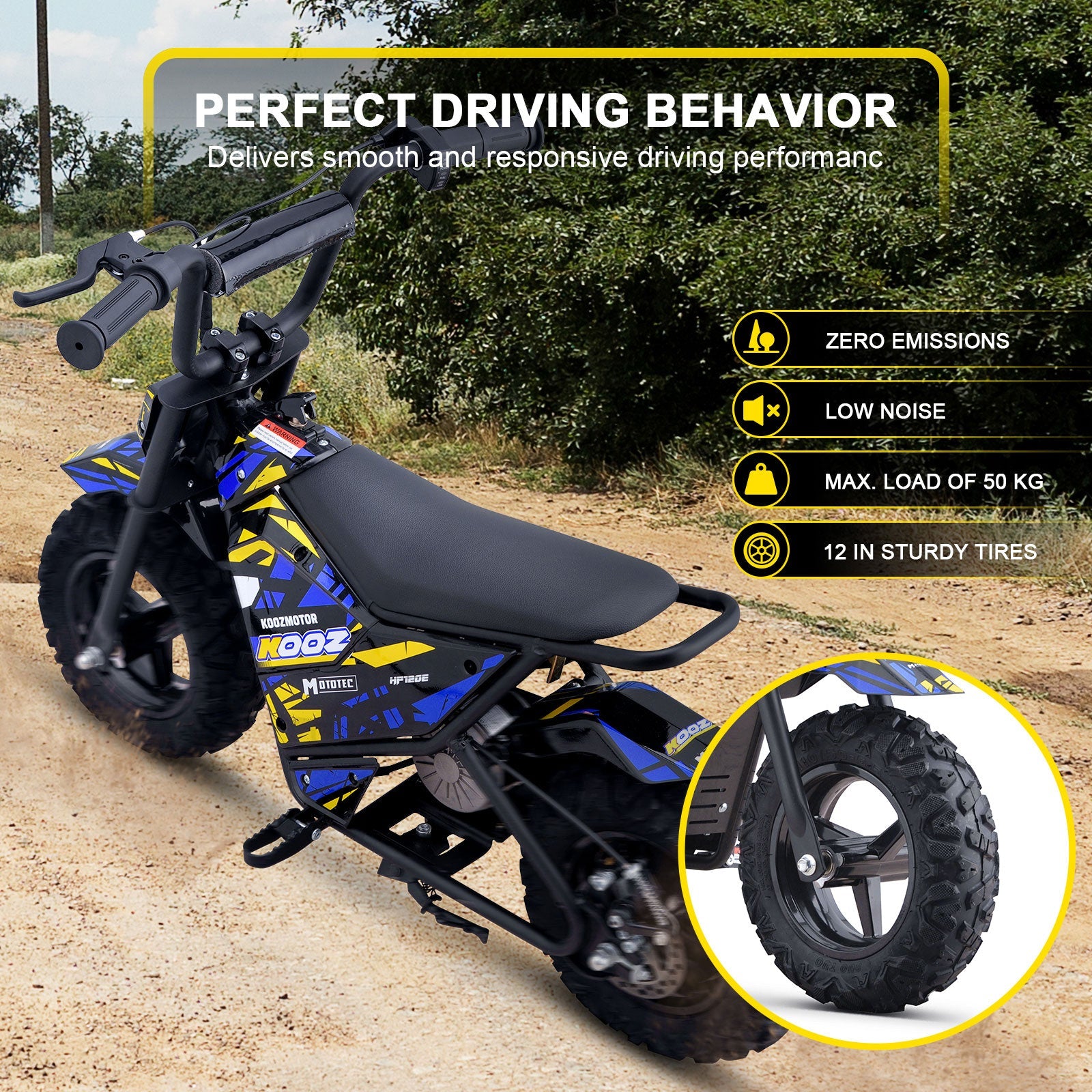 MotoTec | 24v 250w Electric Powered Mini Bike | HP120E