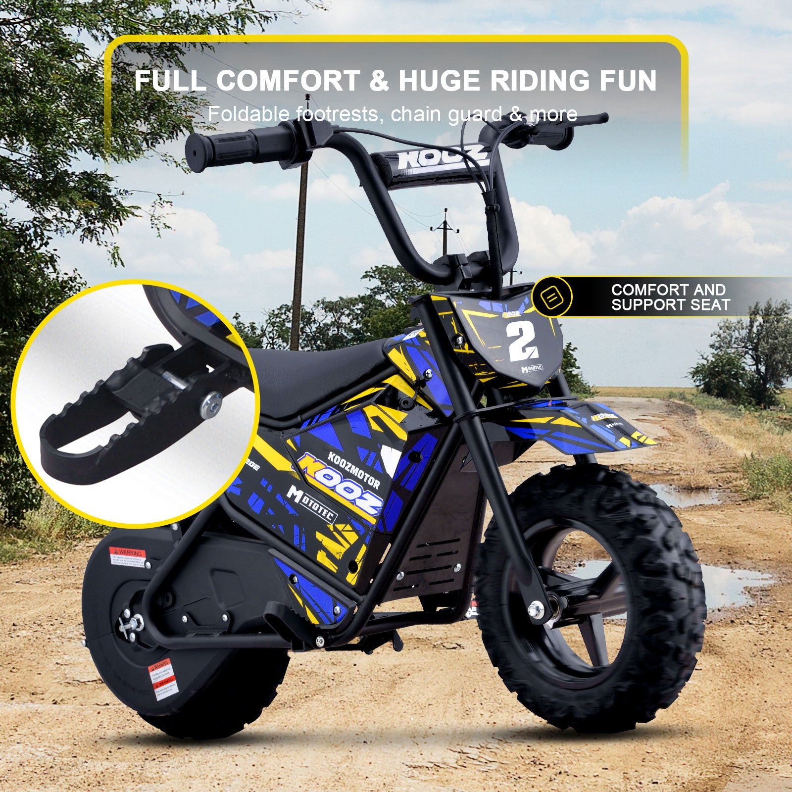 MotoTec | 24v 250w Electric Powered Mini Bike | HP120E