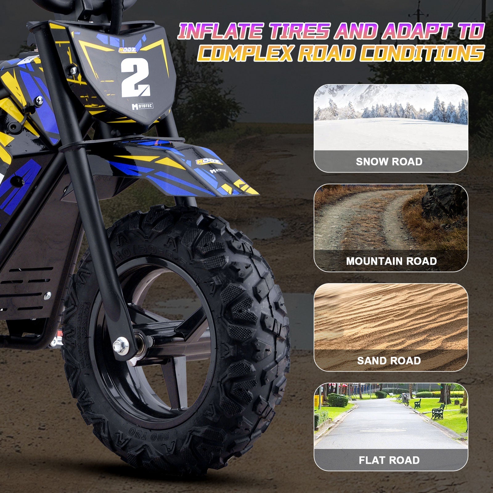 MotoTec | 24v 250w Electric Powered Mini Bike | HP120E