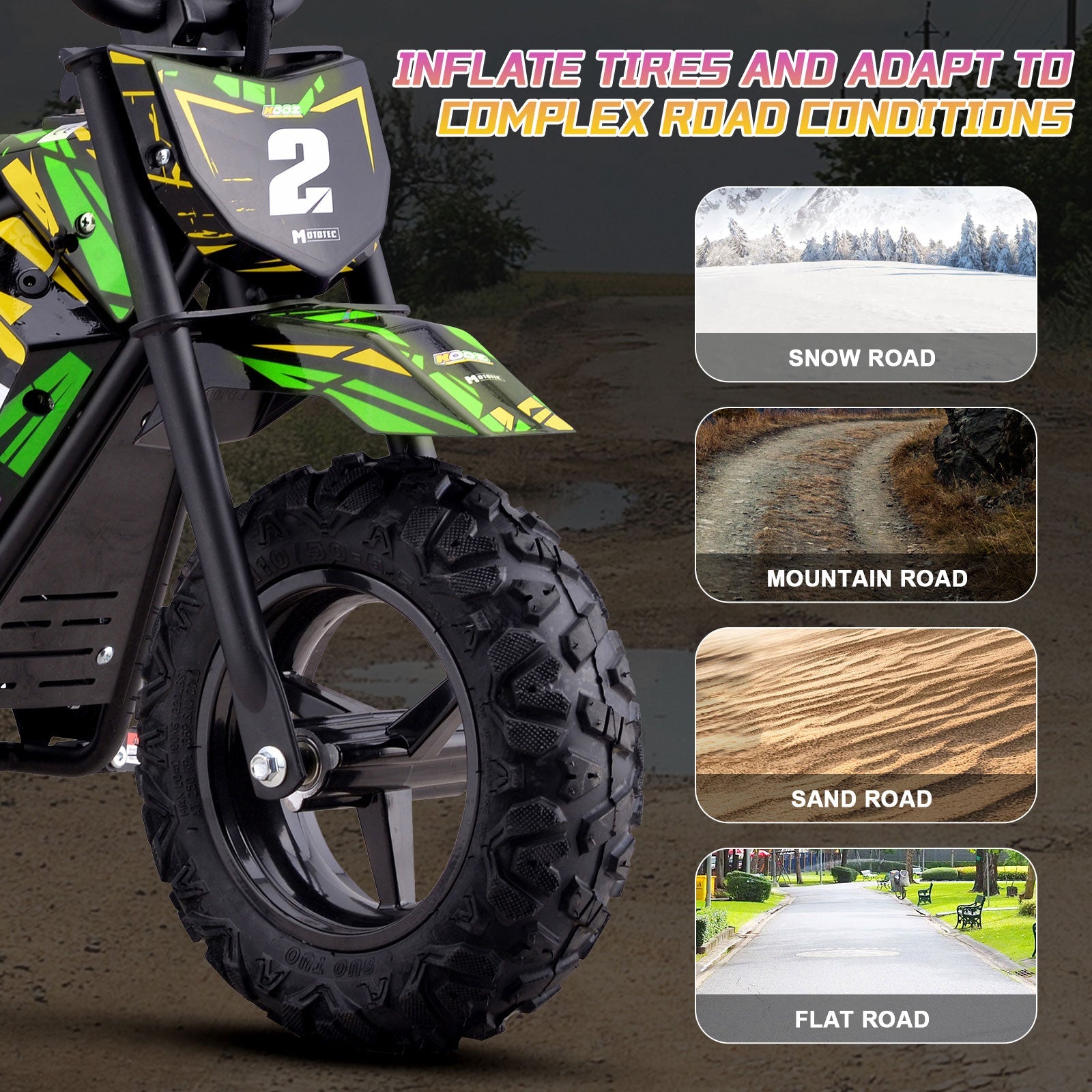 MotoTec | 24v 250w Electric Powered Mini Bike | HP120E