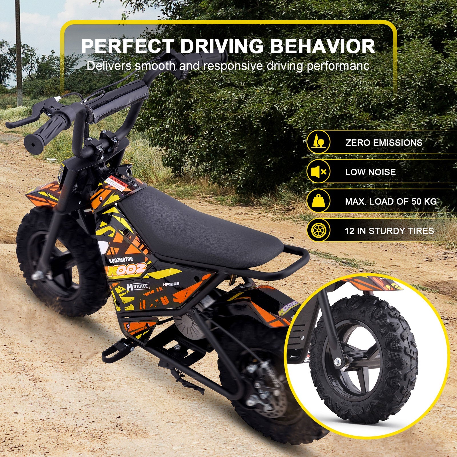 MotoTec | 24v 250w Electric Powered Mini Bike | HP120E