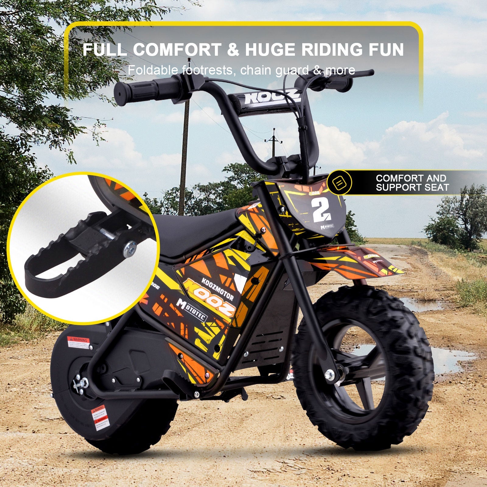MotoTec | 24v 250w Electric Powered Mini Bike | HP120E