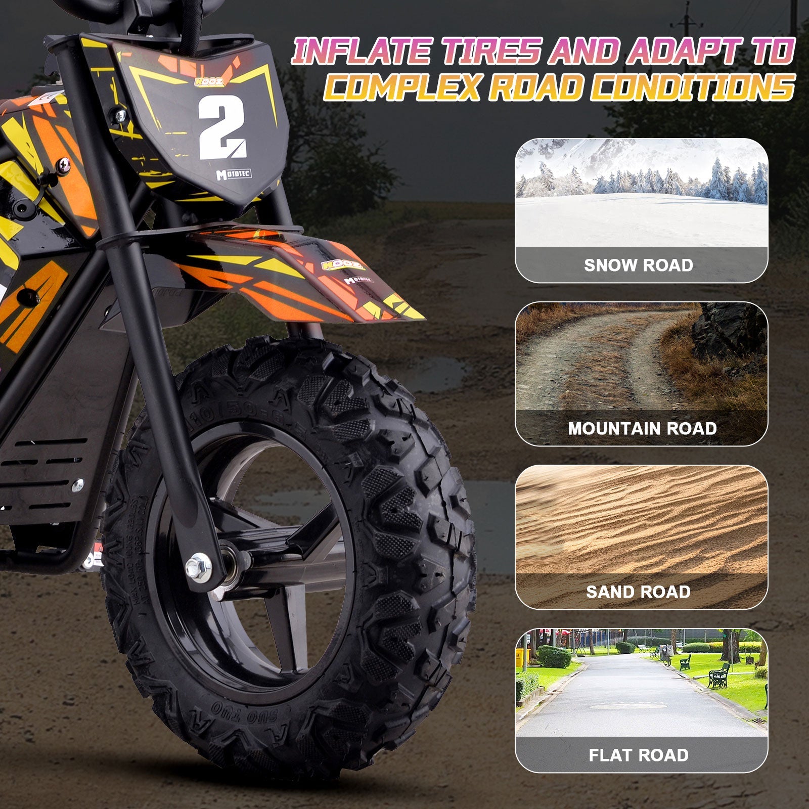 MotoTec | 24v 250w Electric Powered Mini Bike | HP120E