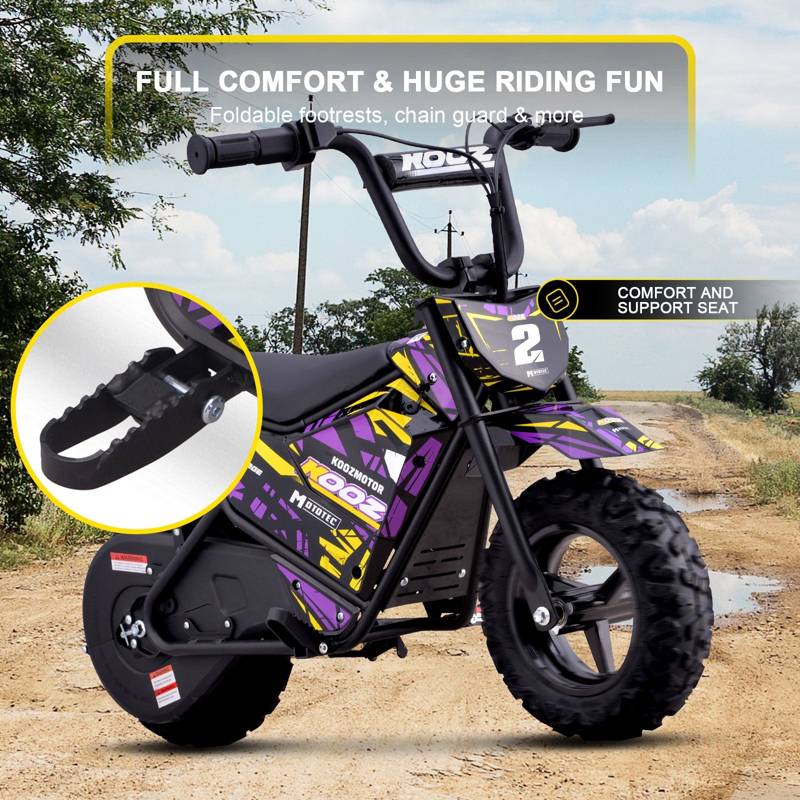 MotoTec | 24v 250w Electric Powered Mini Bike | HP120E