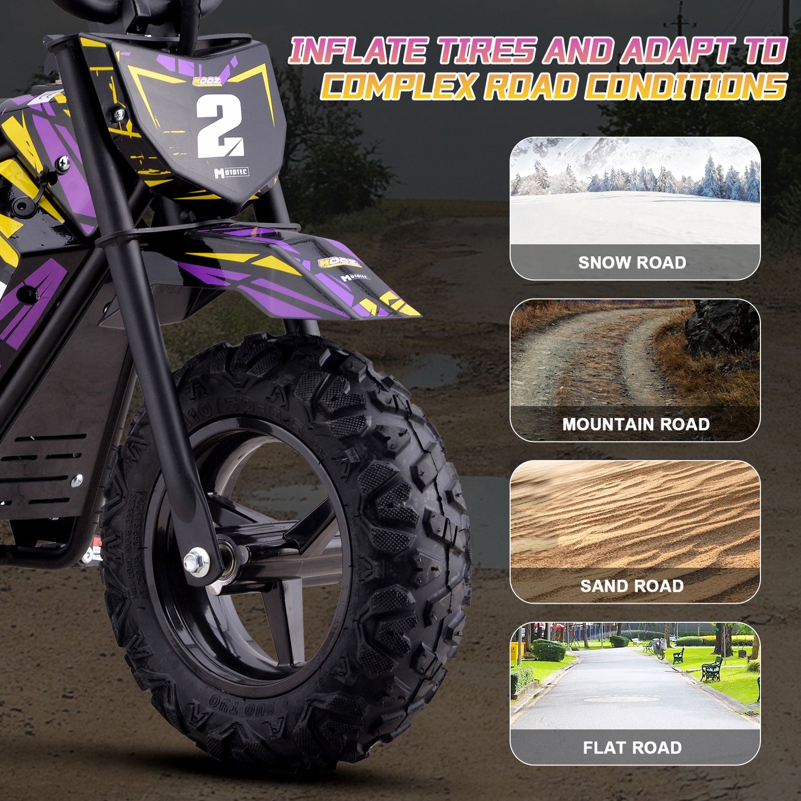 MotoTec | 24v 250w Electric Powered Mini Bike | HP120E