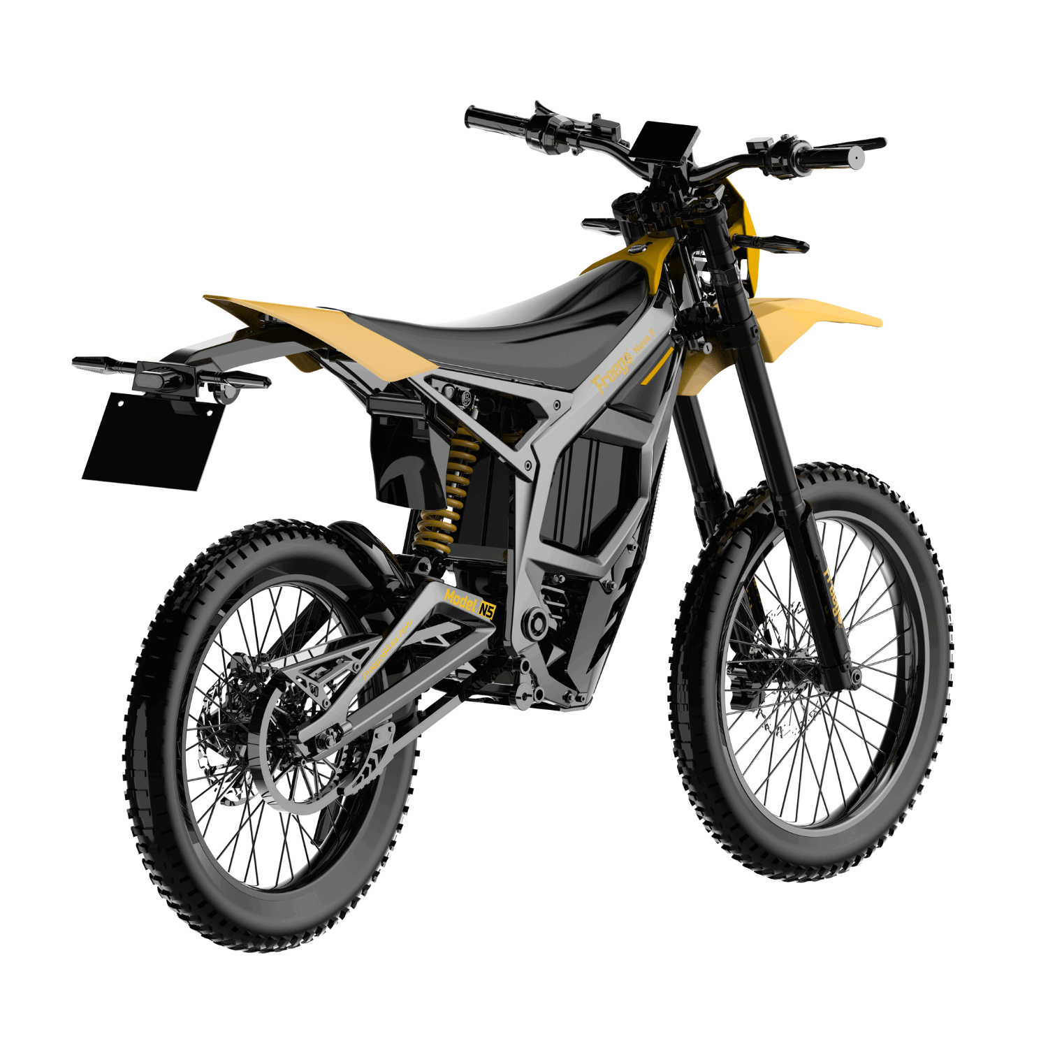 Freego | Nova 5 Mid-Drive Electric Dirt Bike | 8000W Peak - Nova 5 Yellow