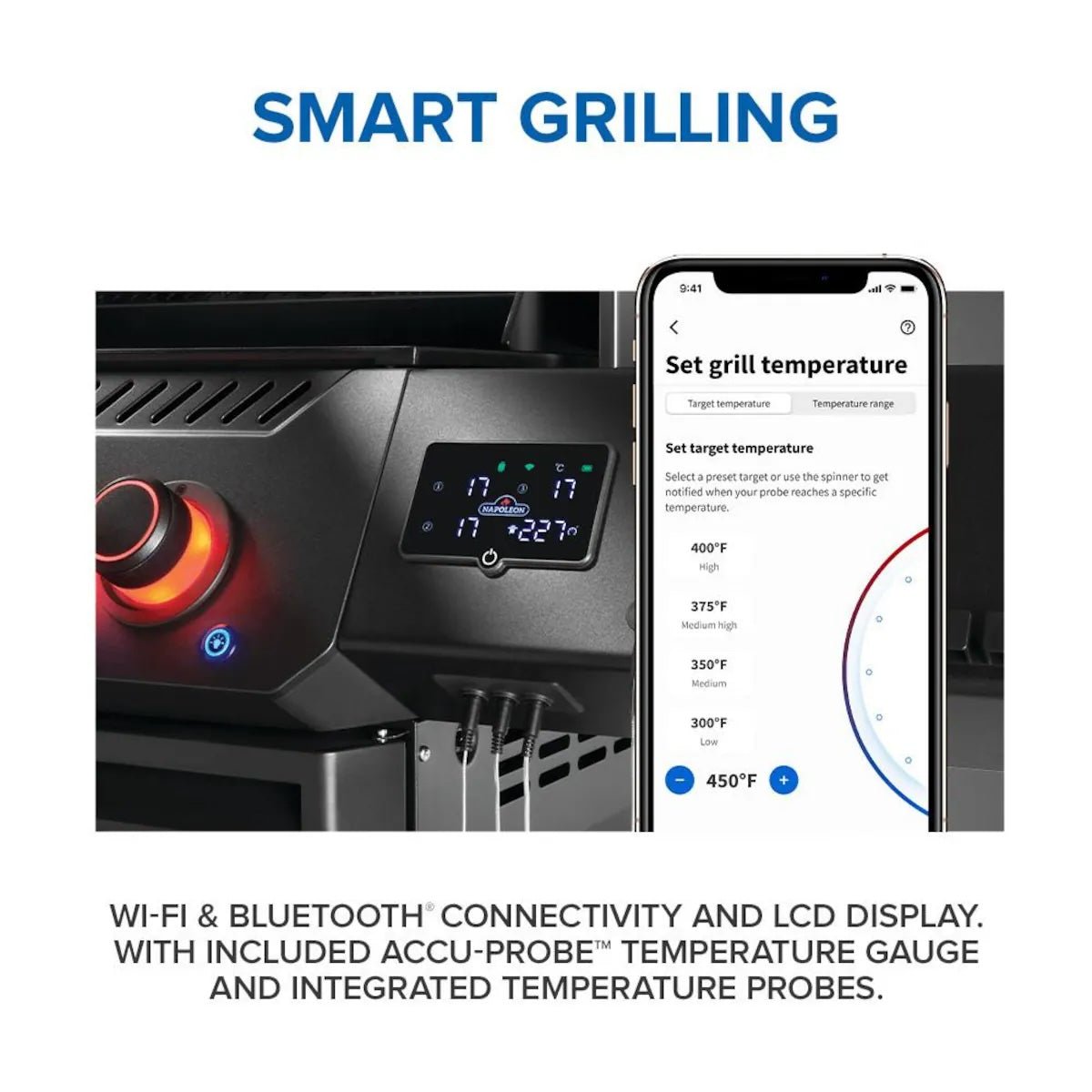 Napoleon | Phantom Prestige 500 Connected, Natural Gas Grill with Infrared Side and Rear Burner, Matte Black | P500VXRSIBNK-PHM