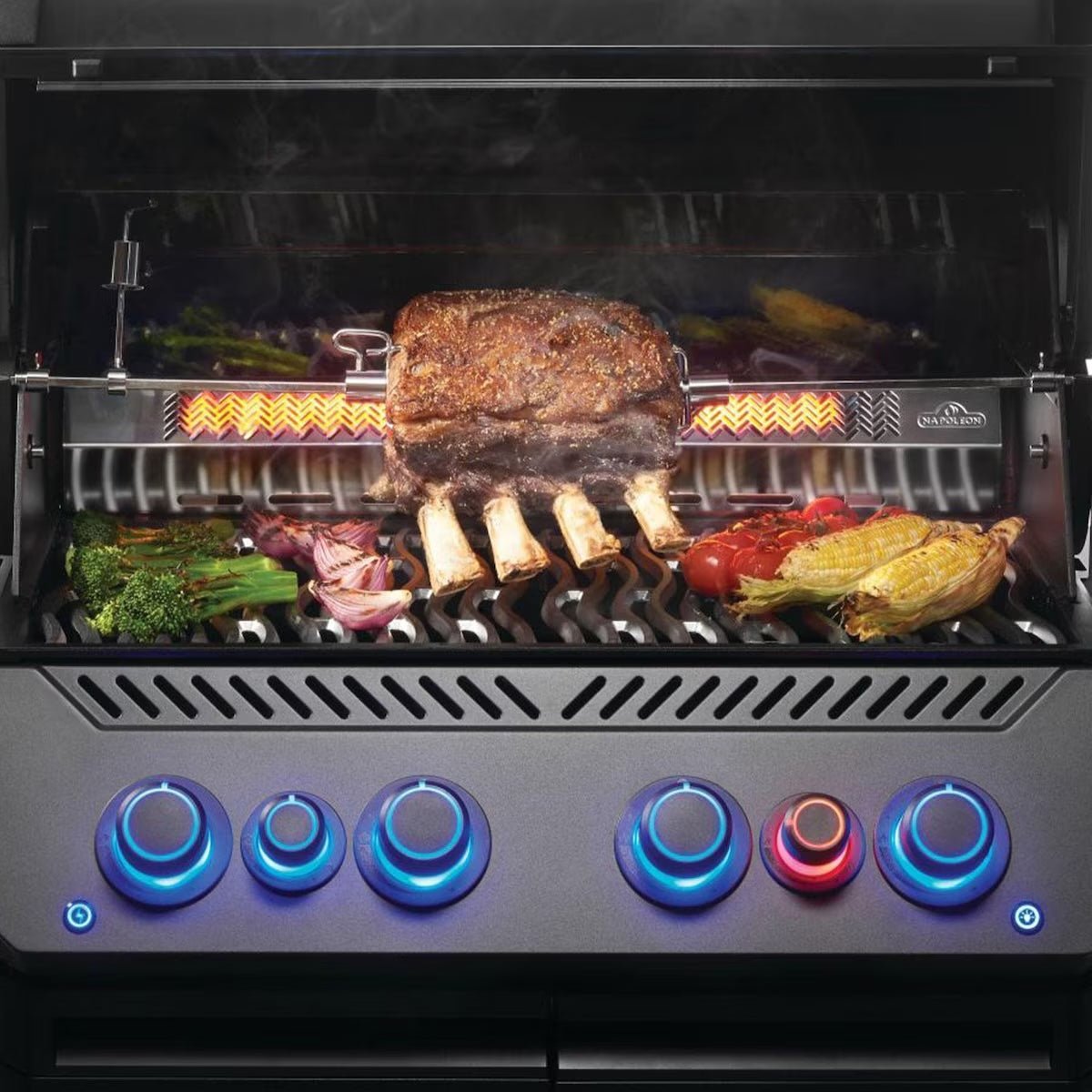 Napoleon | Phantom Prestige 500 Connected, Natural Gas Grill with Infrared Side and Rear Burner, Matte Black | P500VXRSIBNK-PHM