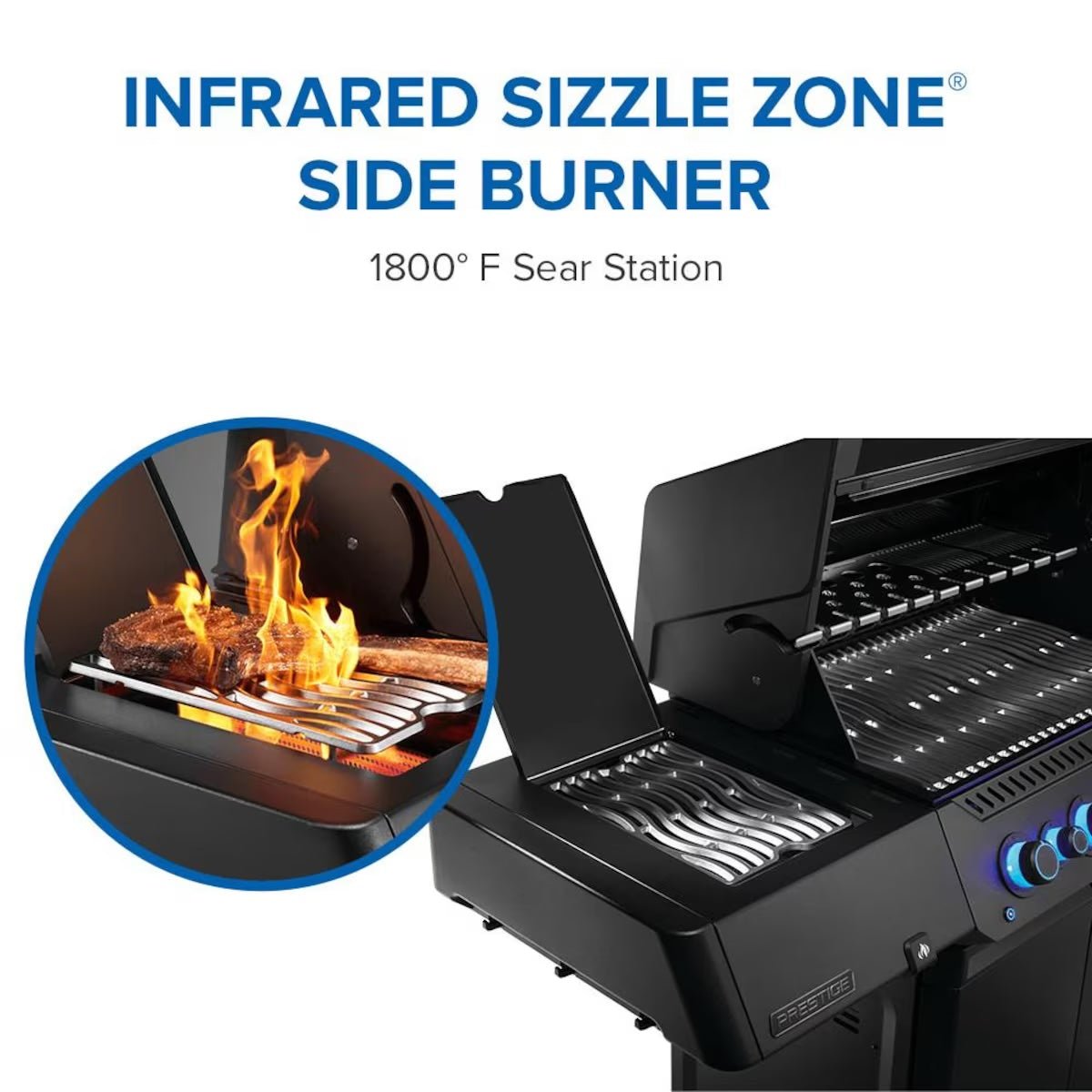 Napoleon | Phantom Prestige 500 Connected, Natural Gas Grill with Infrared Side and Rear Burner, Matte Black | P500VXRSIBNK-PHM