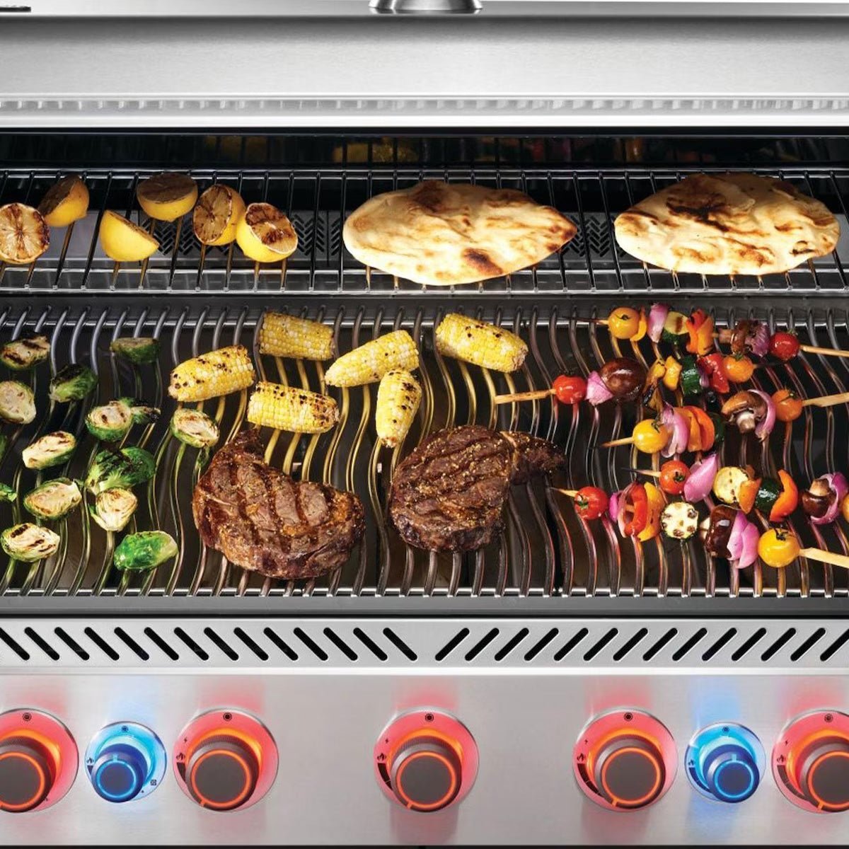 Napoleon | Prestige 665 5-Burner Propane Grill w/ Rotisserie & Side Burner | P665VRSIBPSS