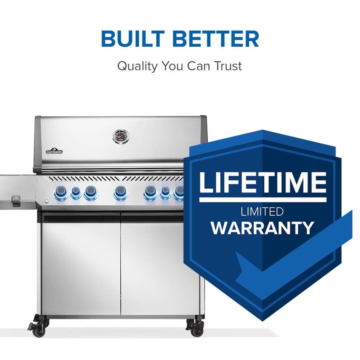 Napoleon | Prestige 665 5-Burner Natural Gas Grill w/ Rotisserie & Side Burner | P665VRSIBNSS