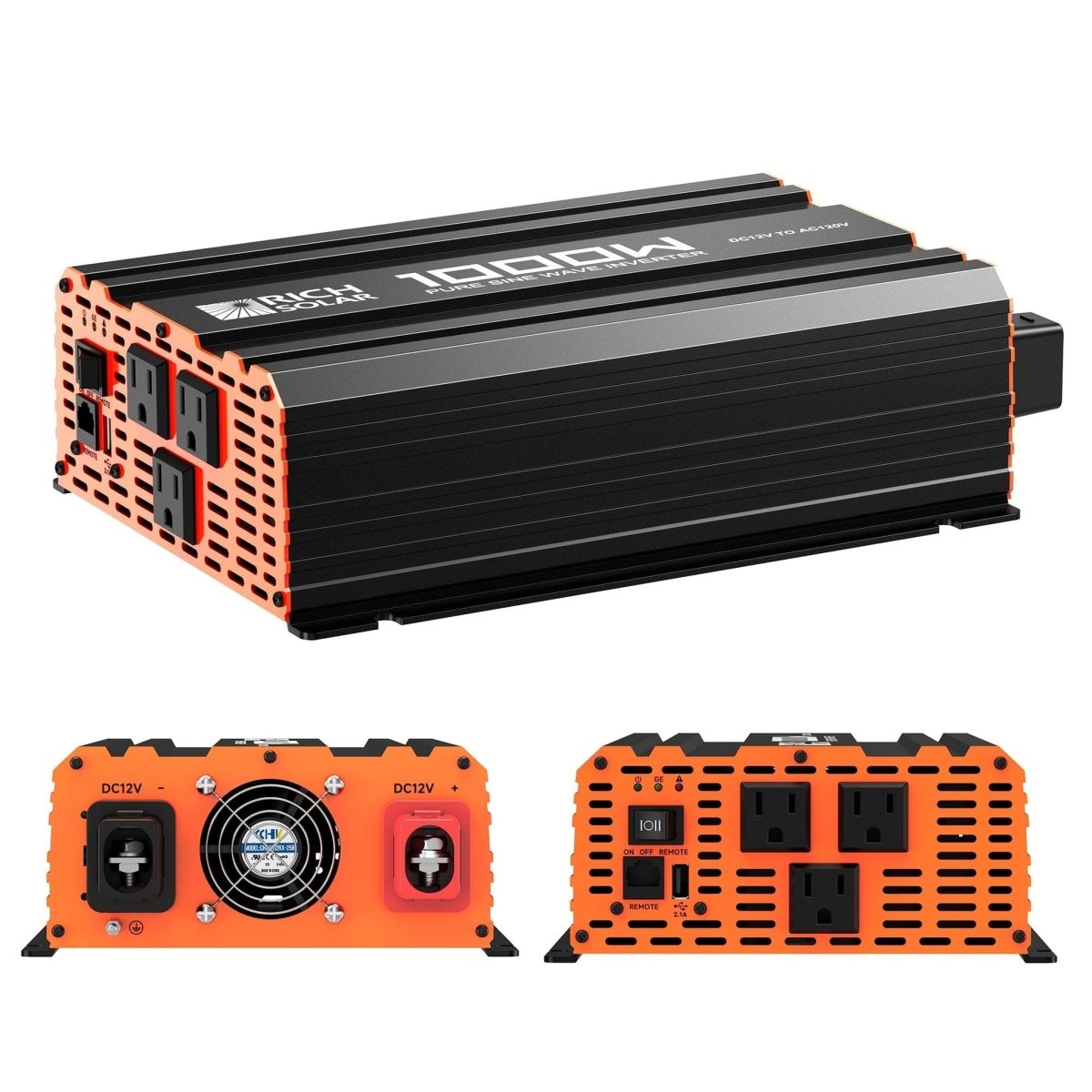 Rich Solar | Pure Sine Wave Inverter 1000W 12V NOVA PURE 1K | RS-V1P12