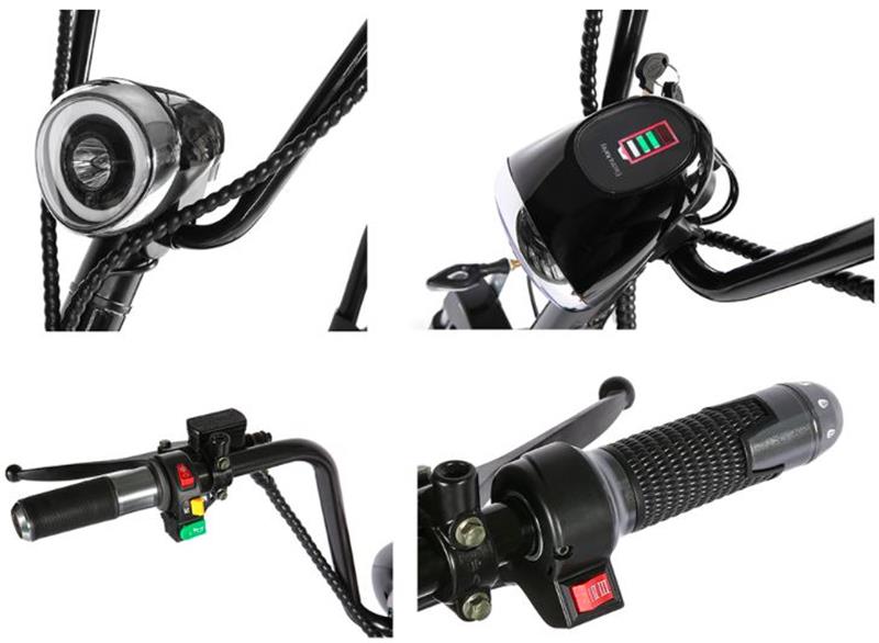 SoverSky | X7 Fat Tire Chopper Scooter | 2000W 60V 20Ah