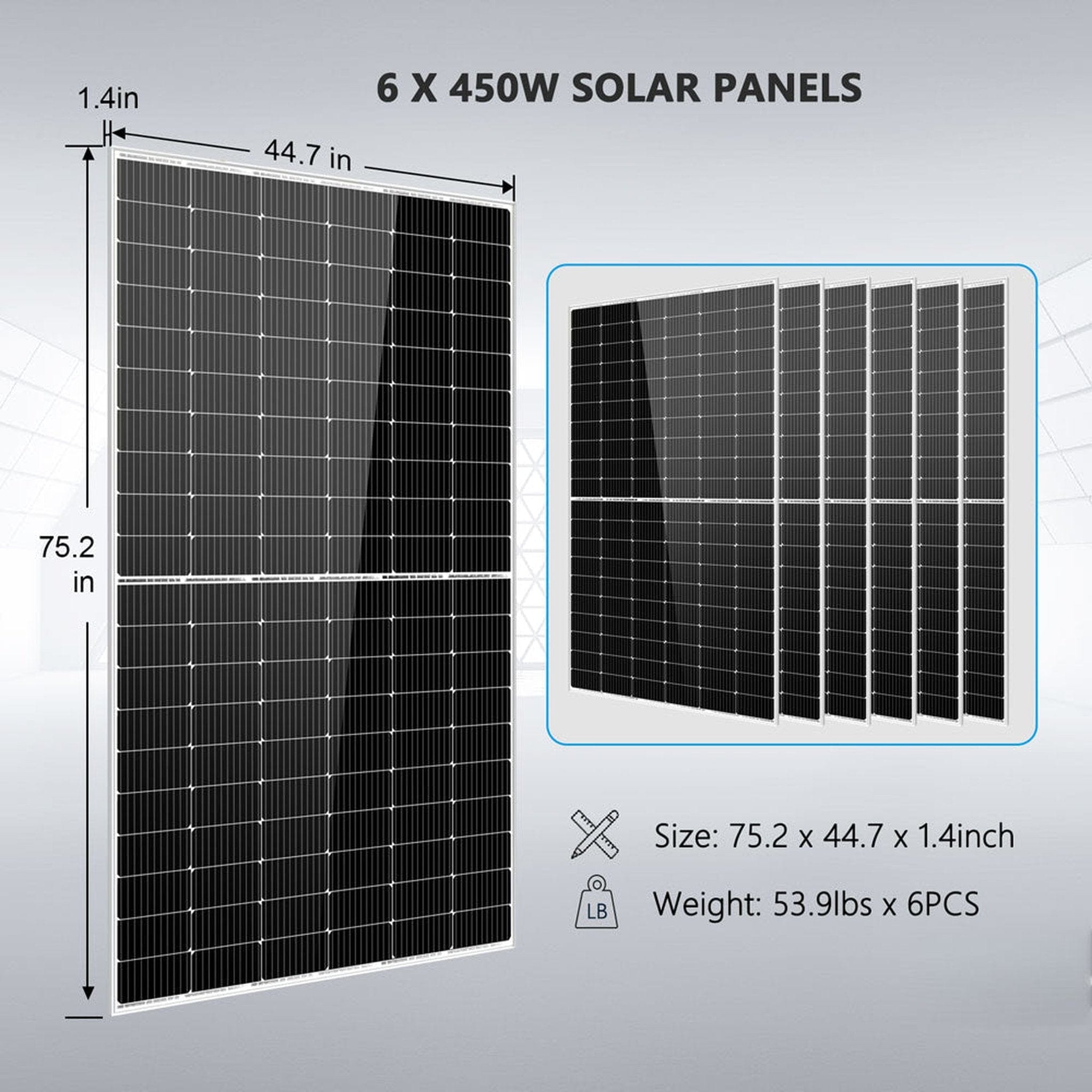 SunGold Power | Complete Solar Kit 6500W 10.24kWh Lithium Battery | SGK-65PRO