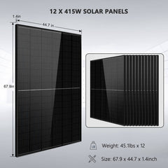 SunGold Power | Off Grid Solar Kit 10000W 48VDC 120VAC/240V | SGM-10M2T