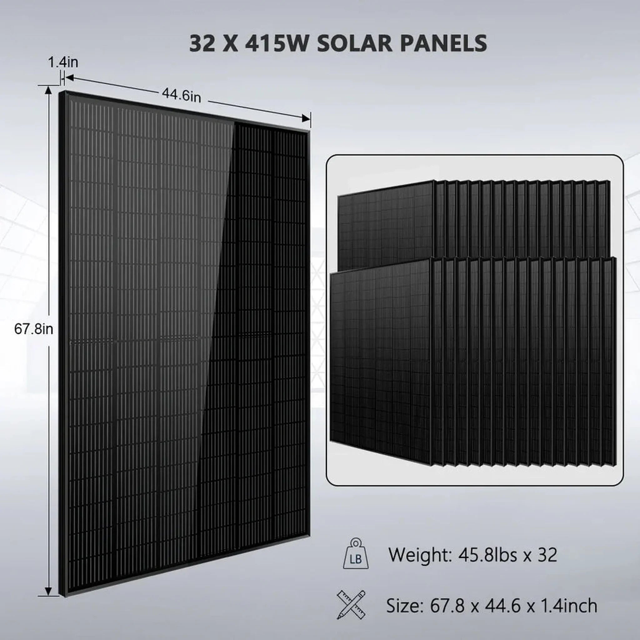 SunGold Power | Off Grid Solar Kit 16KW 48VDC 120V/240V | SGR-16K25E