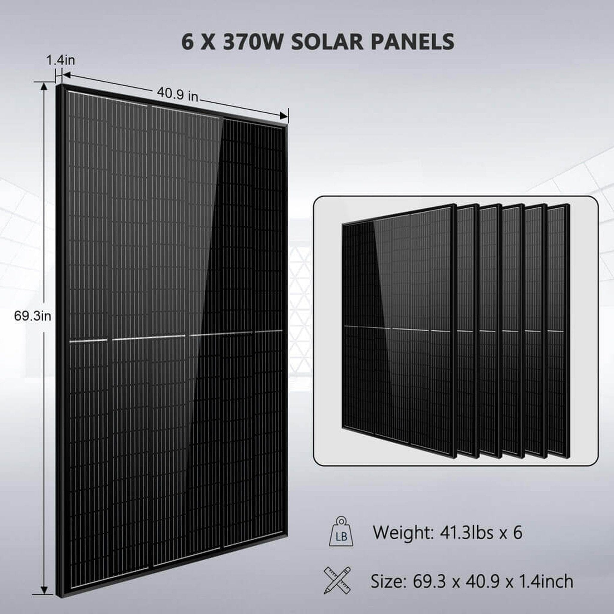 SunGold Power | Off Grid Solar Kit 6000W 24VDC 120V/240V | SGK-PRO62