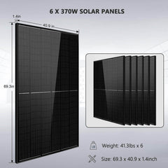 SunGold Power | Off Grid Solar Kit 6000W 24VDC 120V/240V | SGK-PRO62