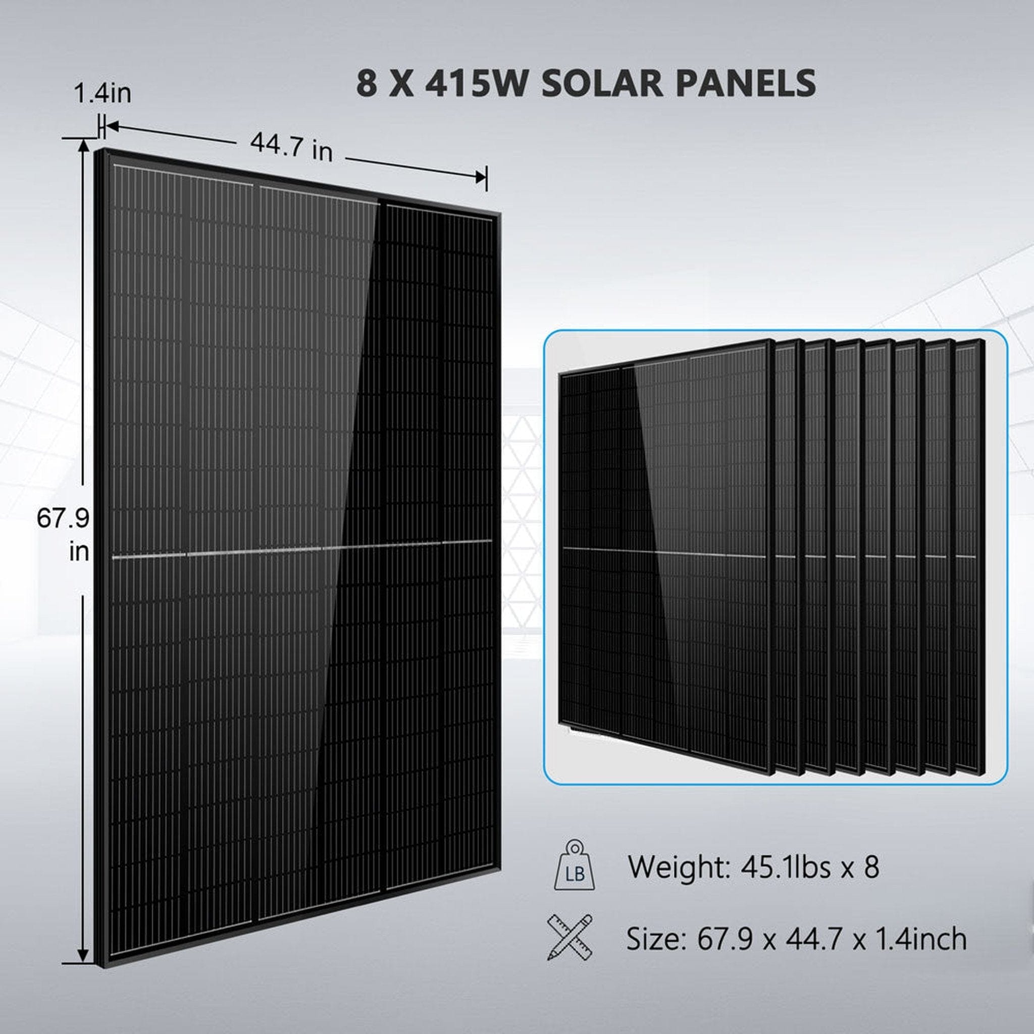 SunGold Power | Offgrid Solar Kit 6500W 48VDC 120/240VAC | SGR-6510E