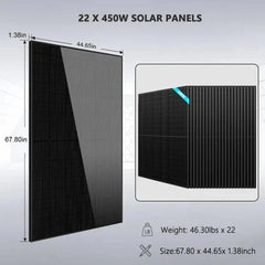 SunGold Power | Off Grid Solar Kit 13000W 48VDC | SGR-13K25E