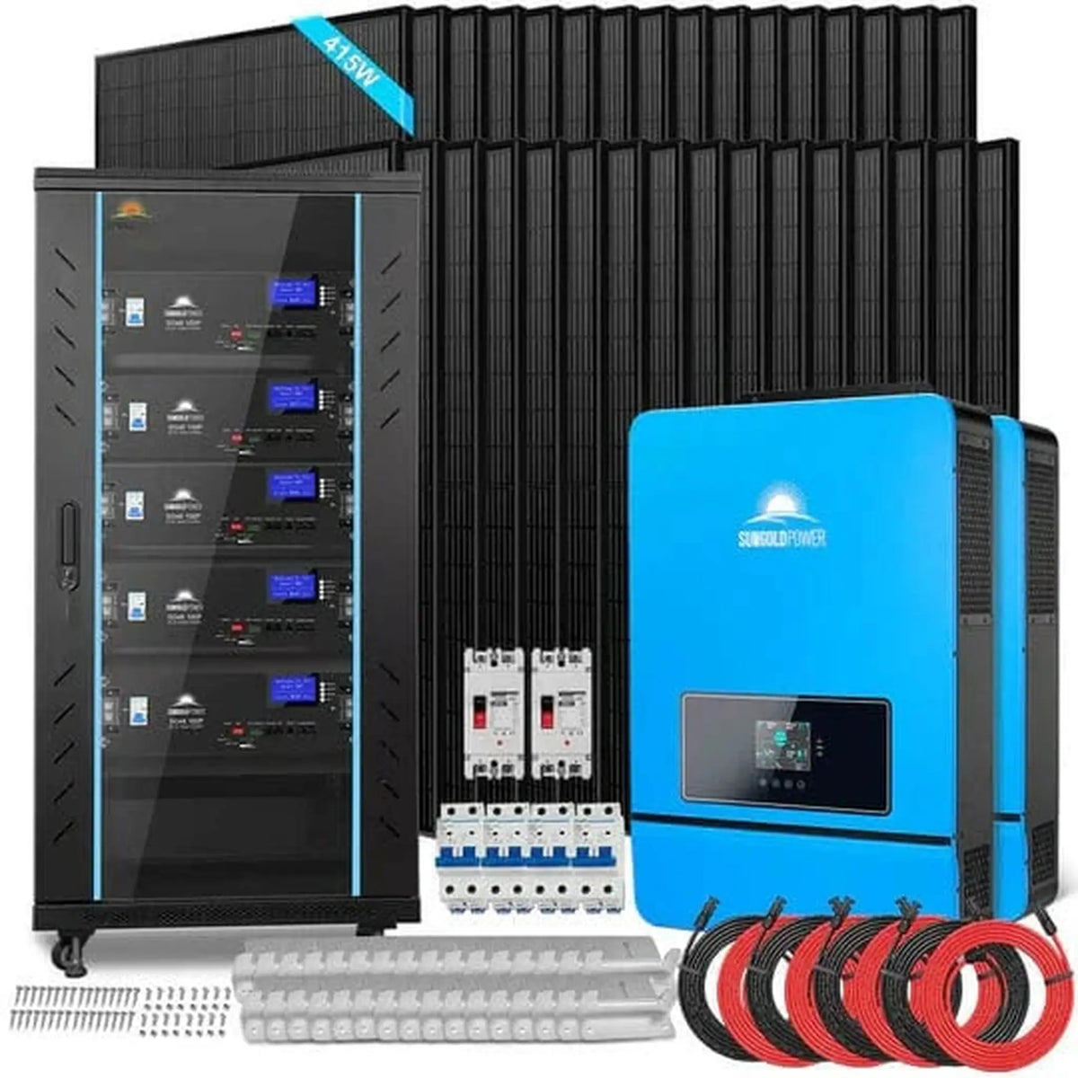 SunGold Power | Off Grid Solar Kit 16KW 48VDC 120V/240V | SGR-16K25T