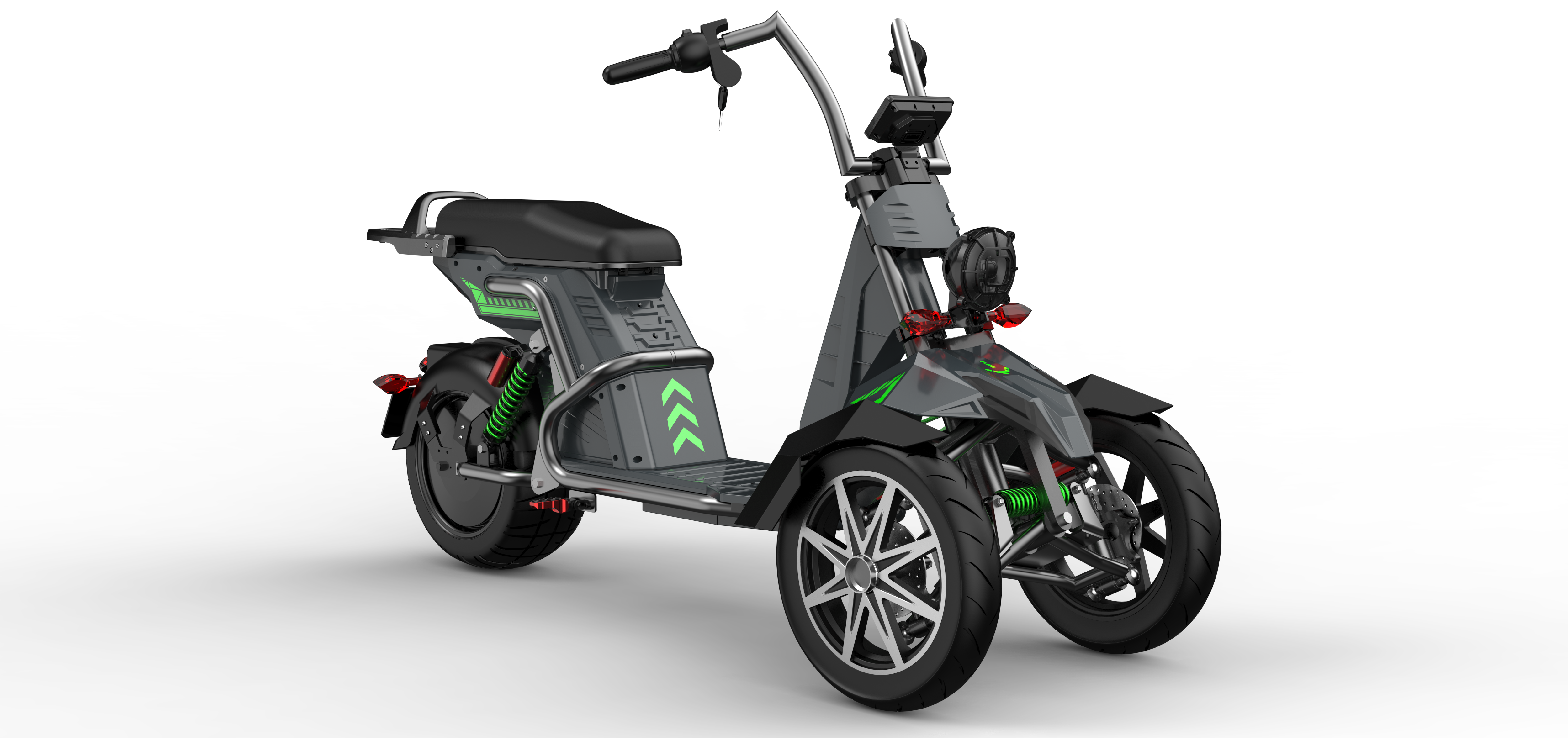 SoverSky T100 Electric Three-Wheel Trike 4000W 60V 50Ah - Private Property Use Only