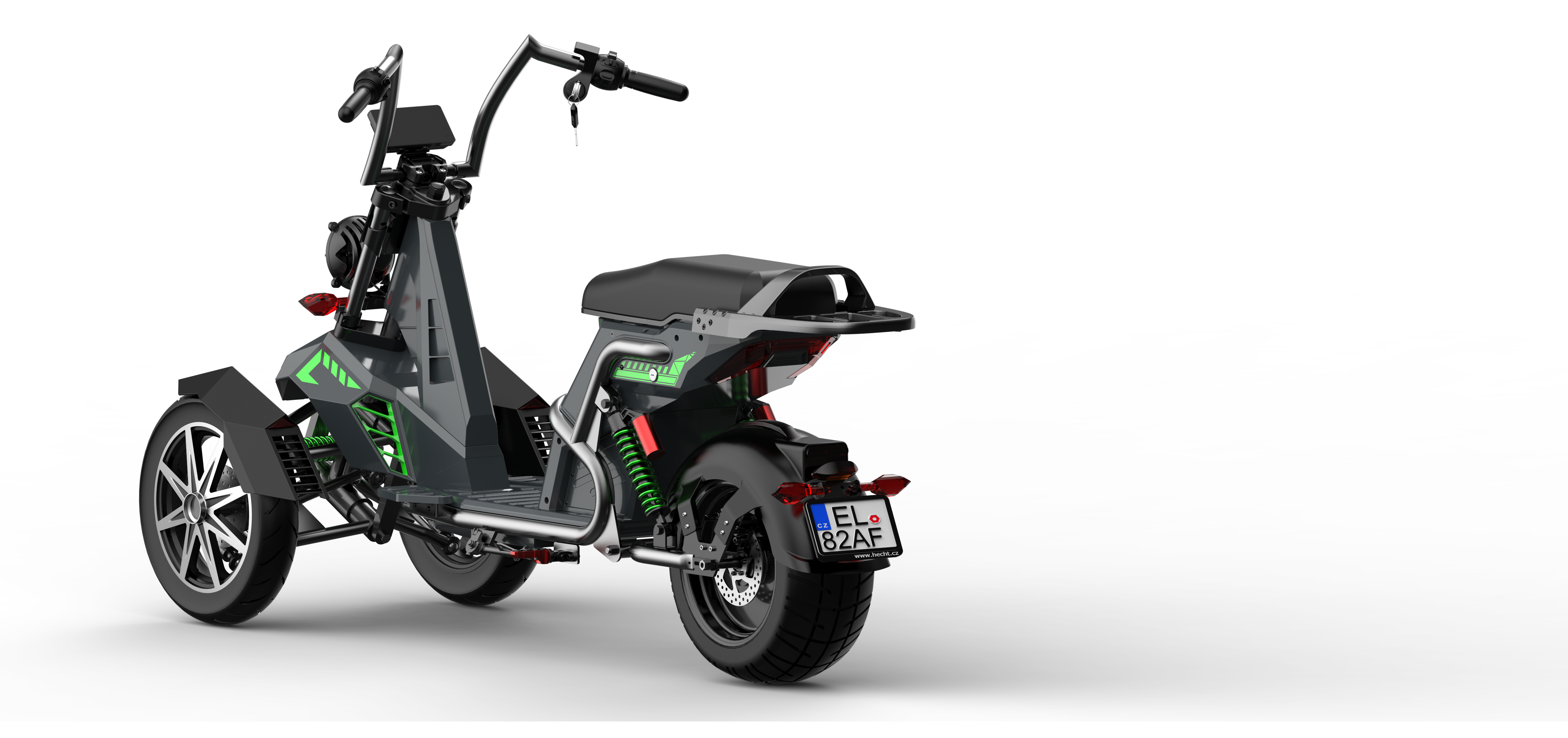 SoverSky T100 Electric Three-Wheel Trike 4000W 60V 50Ah - Private Property Use Only