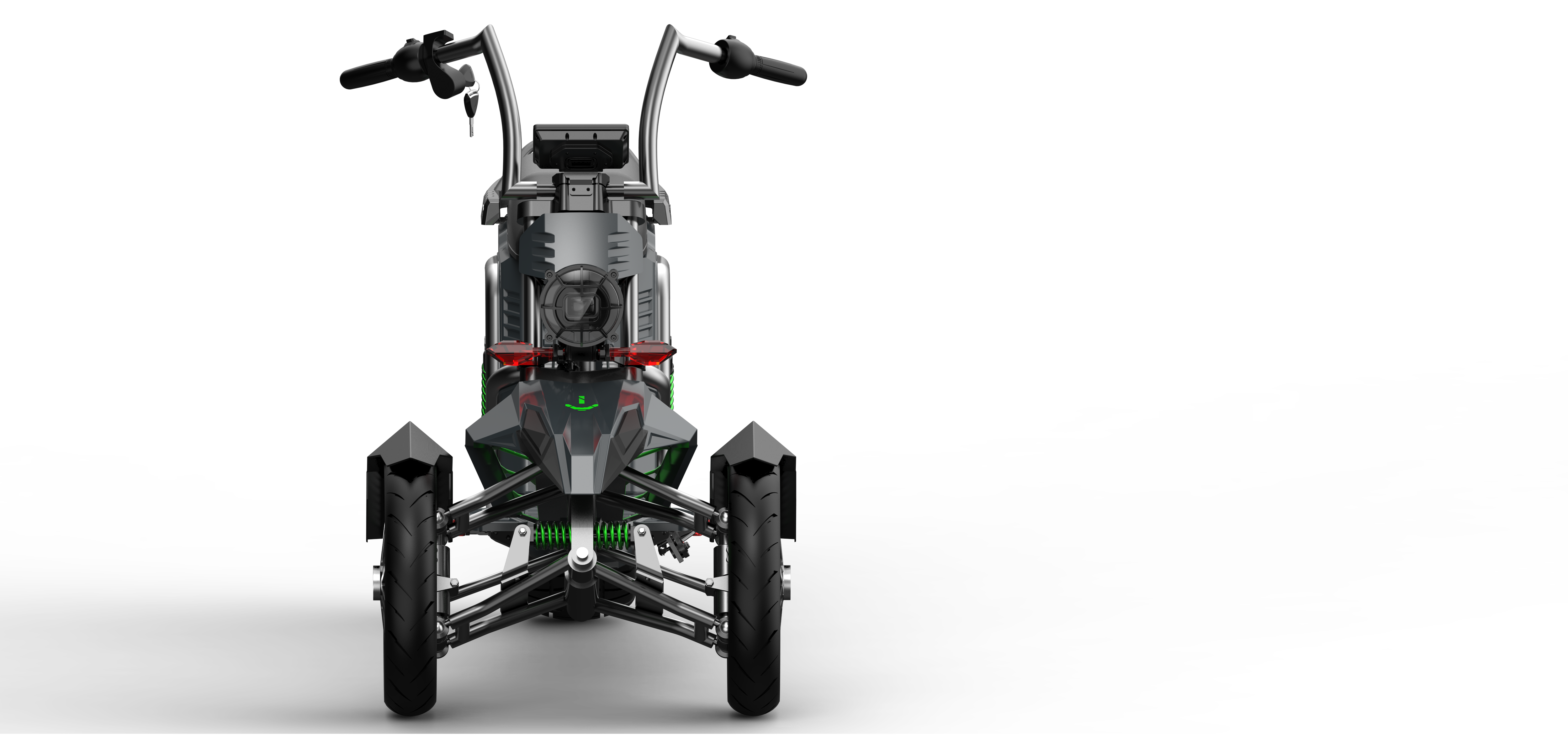 SoverSky T100 Electric Three-Wheel Trike 4000W 60V 50Ah - Private Property Use Only