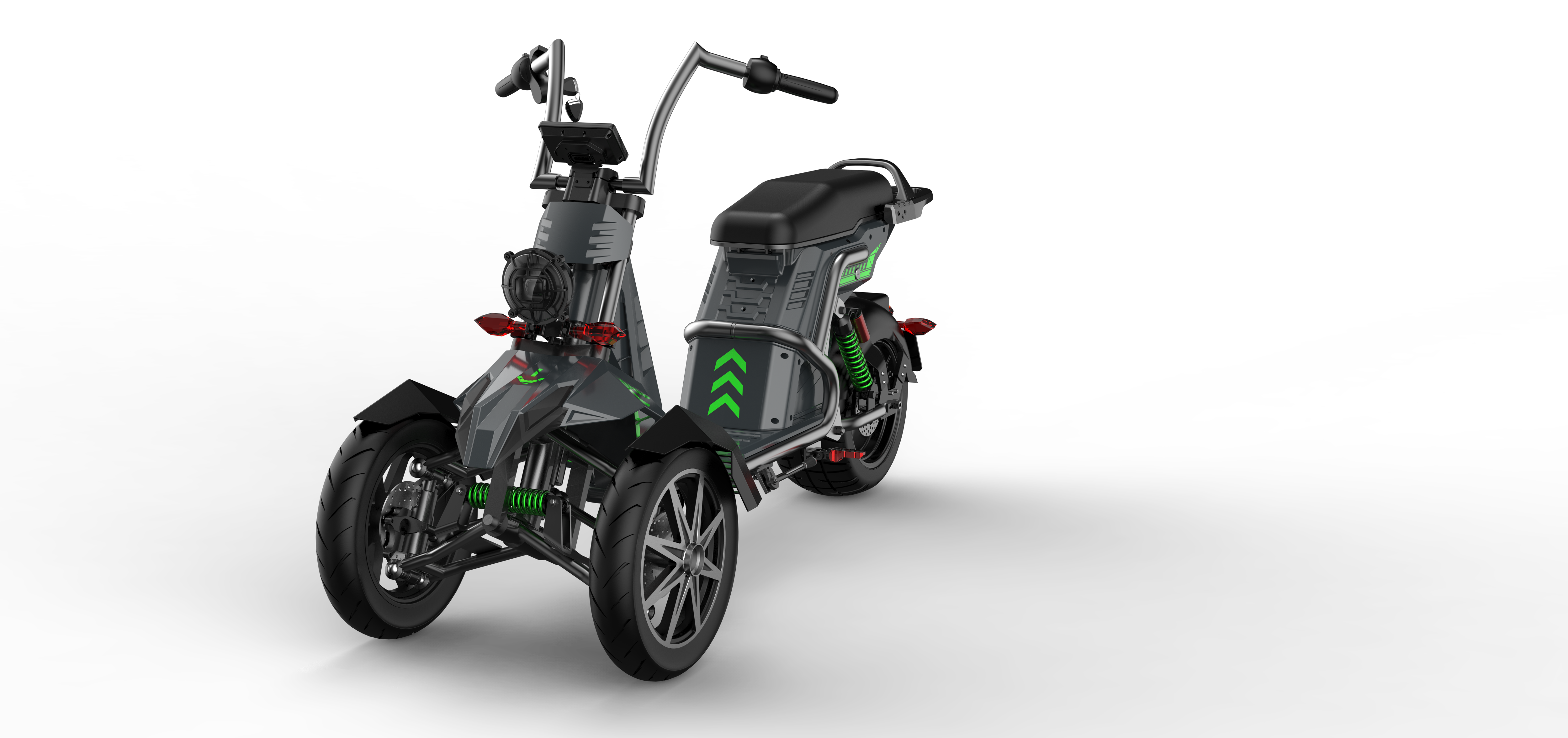 SoverSky T100 Electric Three-Wheel Trike 4000W 60V 50Ah - Private Property Use Only