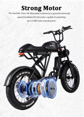 SoverSky | | Titan 500 Electric Fat Tire Bike | 500W 48V 13Ah