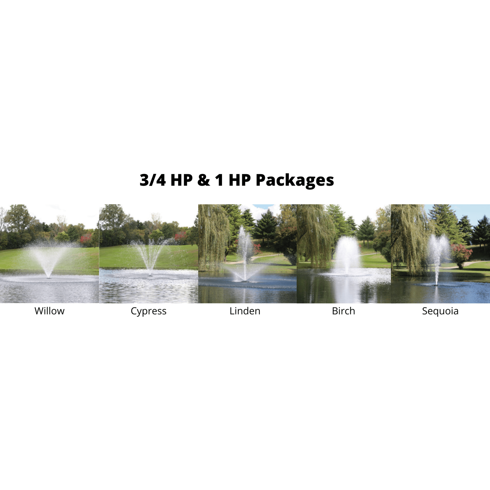Kasco Marine |  J Series Decorative Display Fountain 1 HP for Small and Medium Ponds