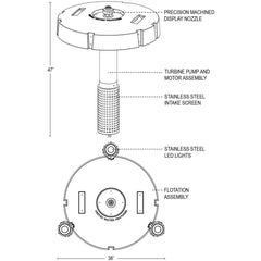 Vertex | Vertical FunnelJet Floating Fountain