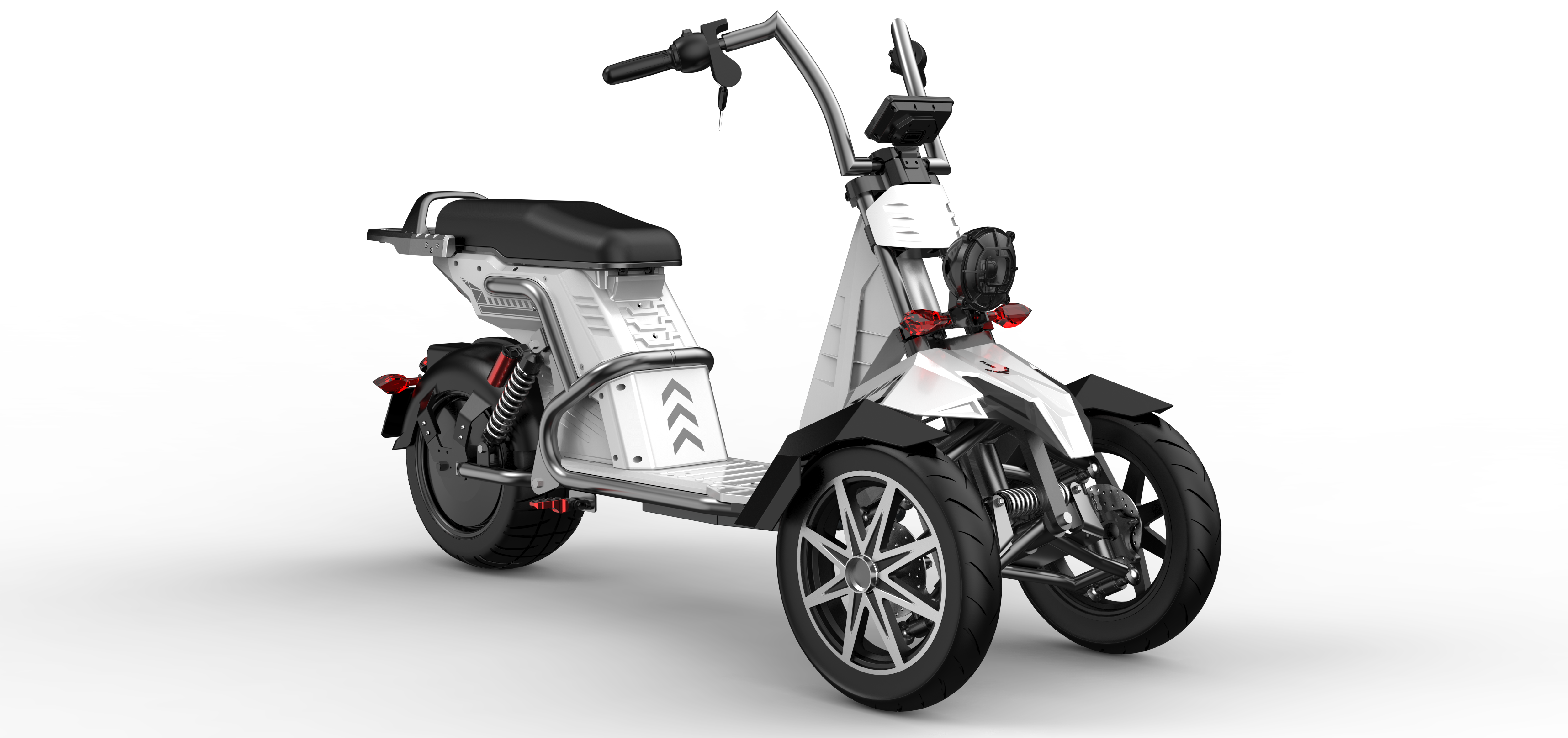 4000w Three Wheeled Motorcyle  E-Trike 50Ah Li-Battery SoverSky T100