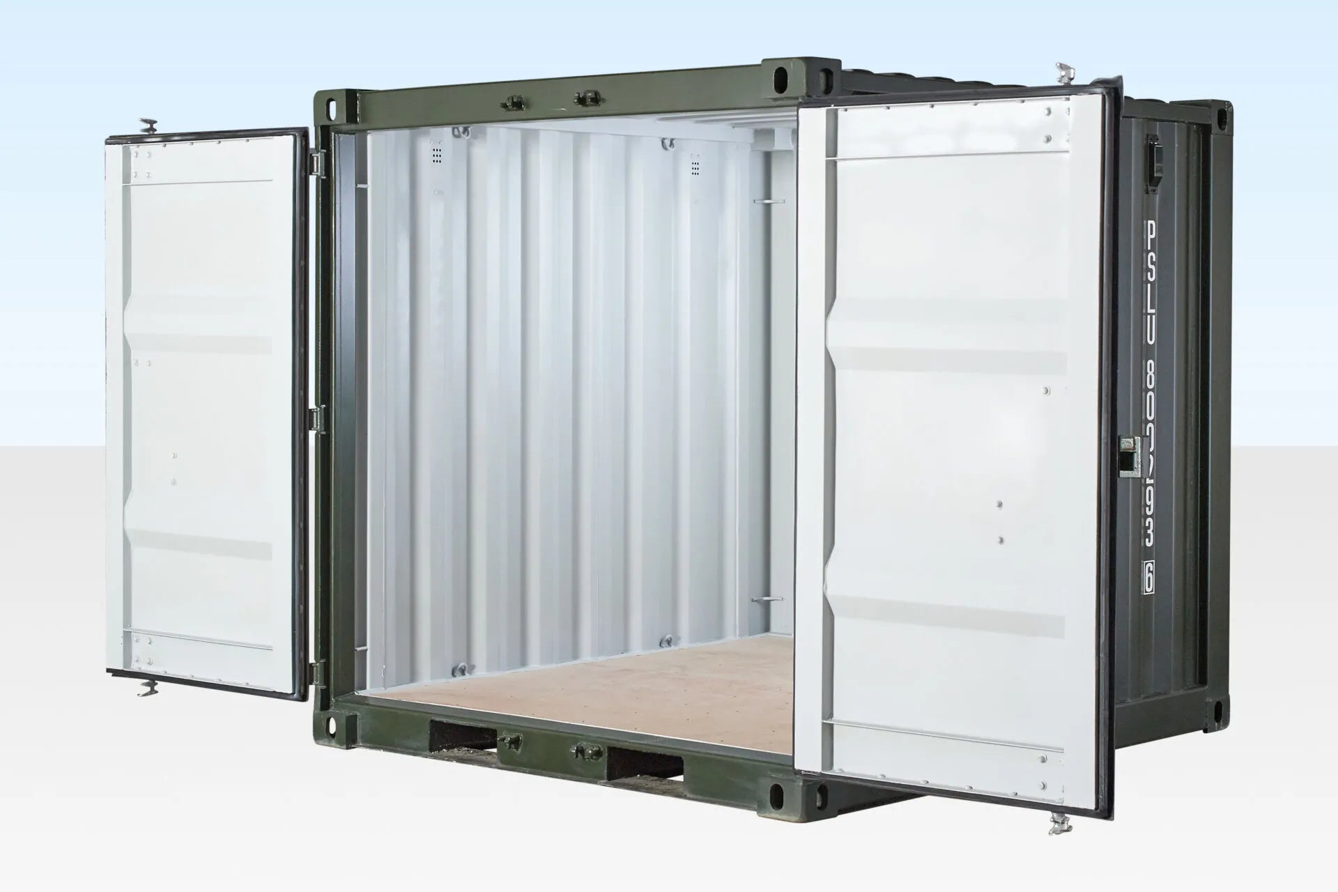 8Ft One Trip Shipping Container (Green)
