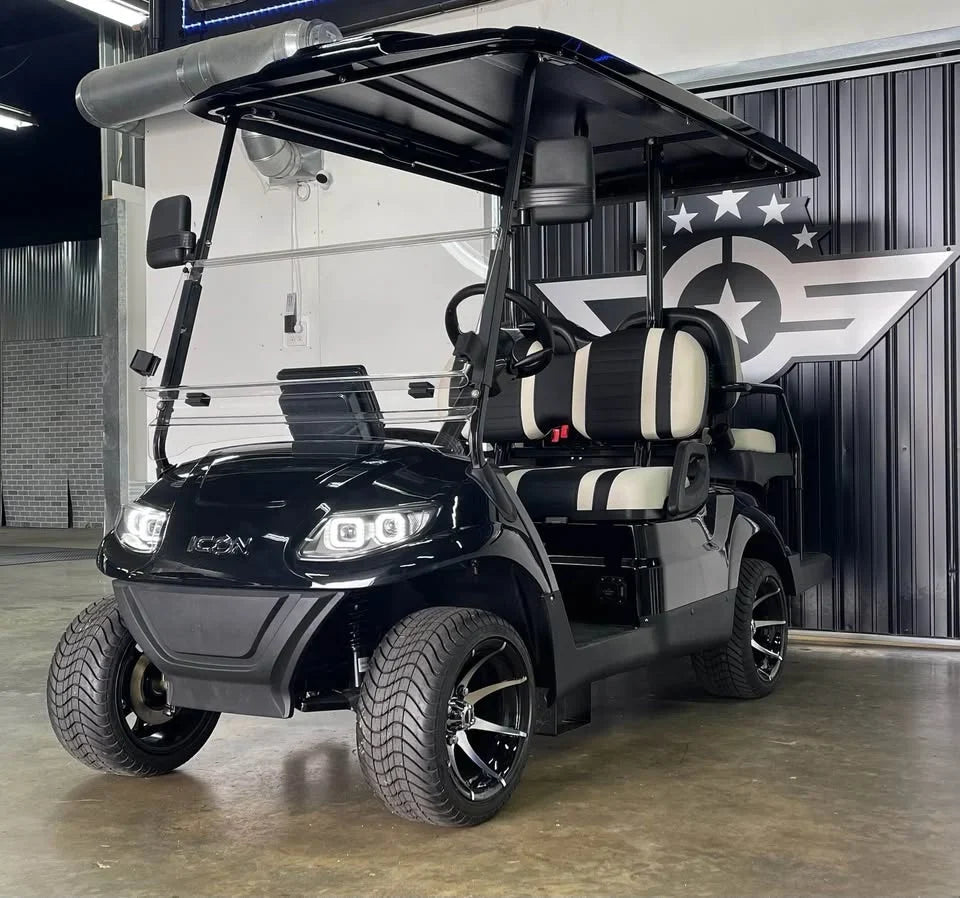 Black 2024 Icon EV I40 Golf Cart for Sale