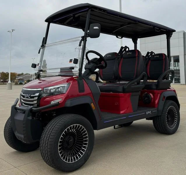 Red 2025 Epic E40FX Golf Cart for Sale