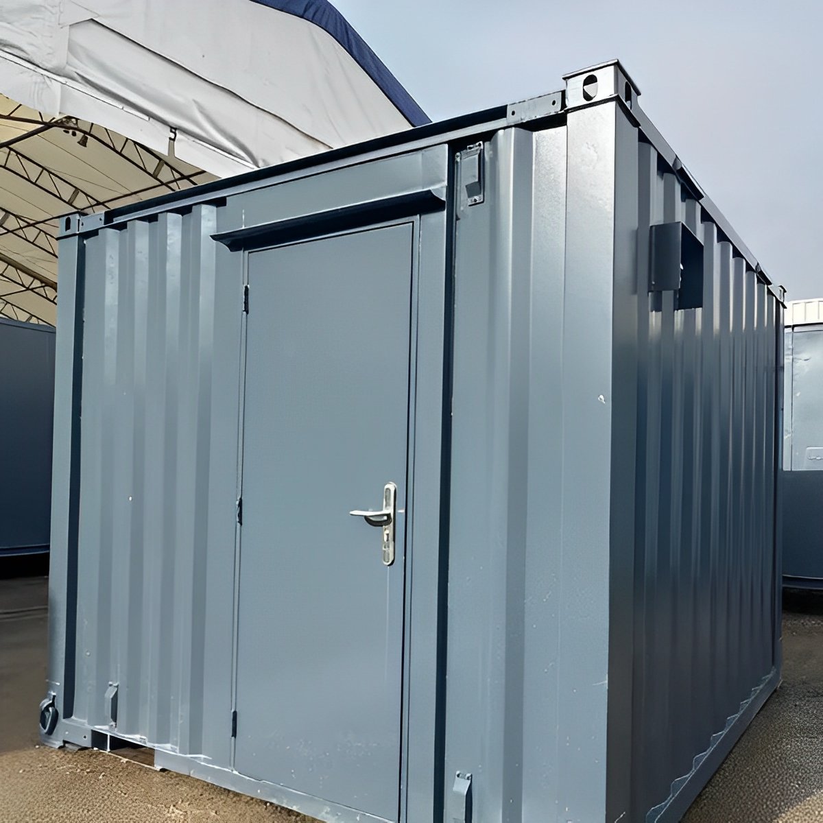 10ft × 8ft Shipping Container Office | Portable Anti-Vandal Building