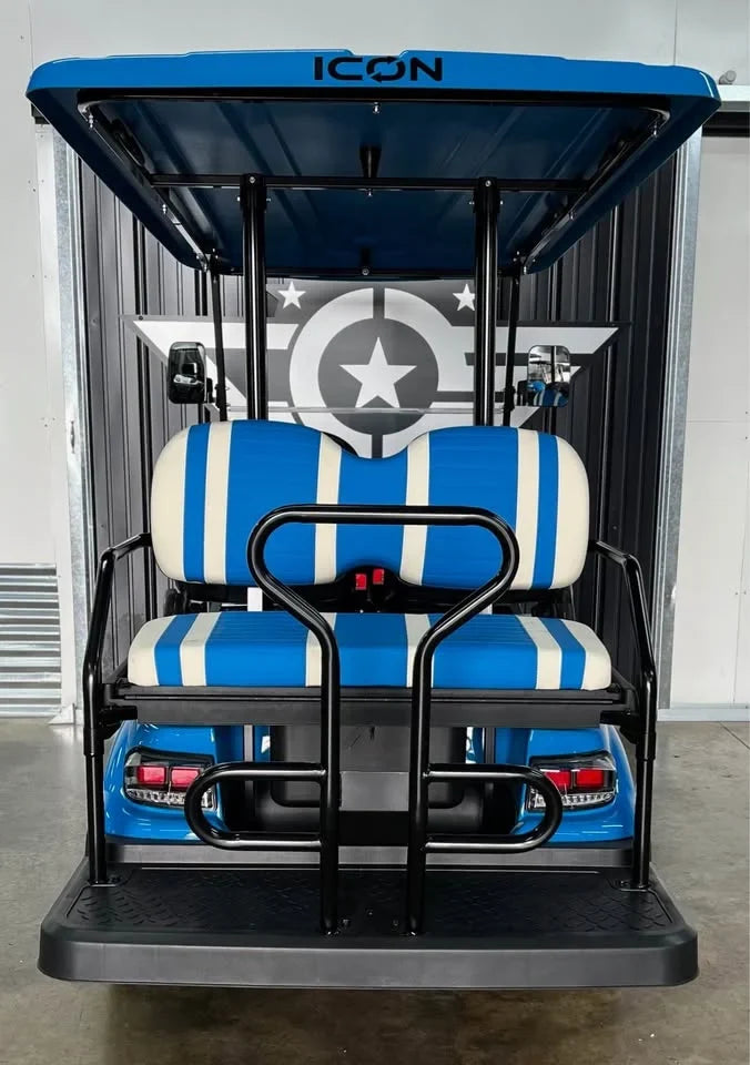 Blue 2024 Icon EV I40 Golf Cart for Sale