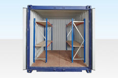 Adjustable, Heavy Duty Two Tier Container Racking (Single Bay)