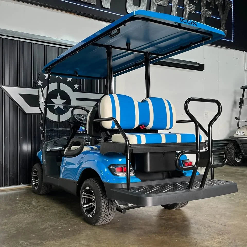 Blue 2024 Icon EV I40 Golf Cart for Sale