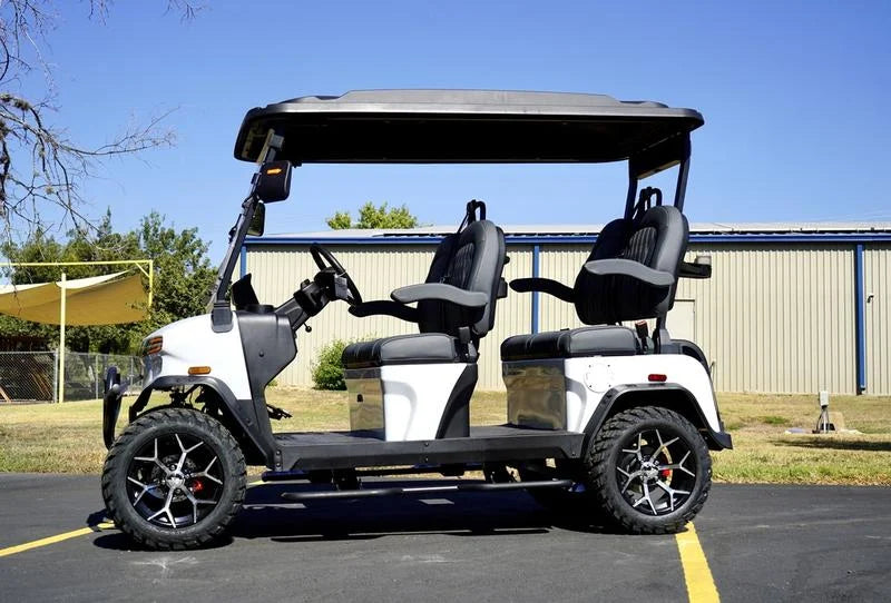 White 2024 Denago EV Rover XL Golf Cart for Sale