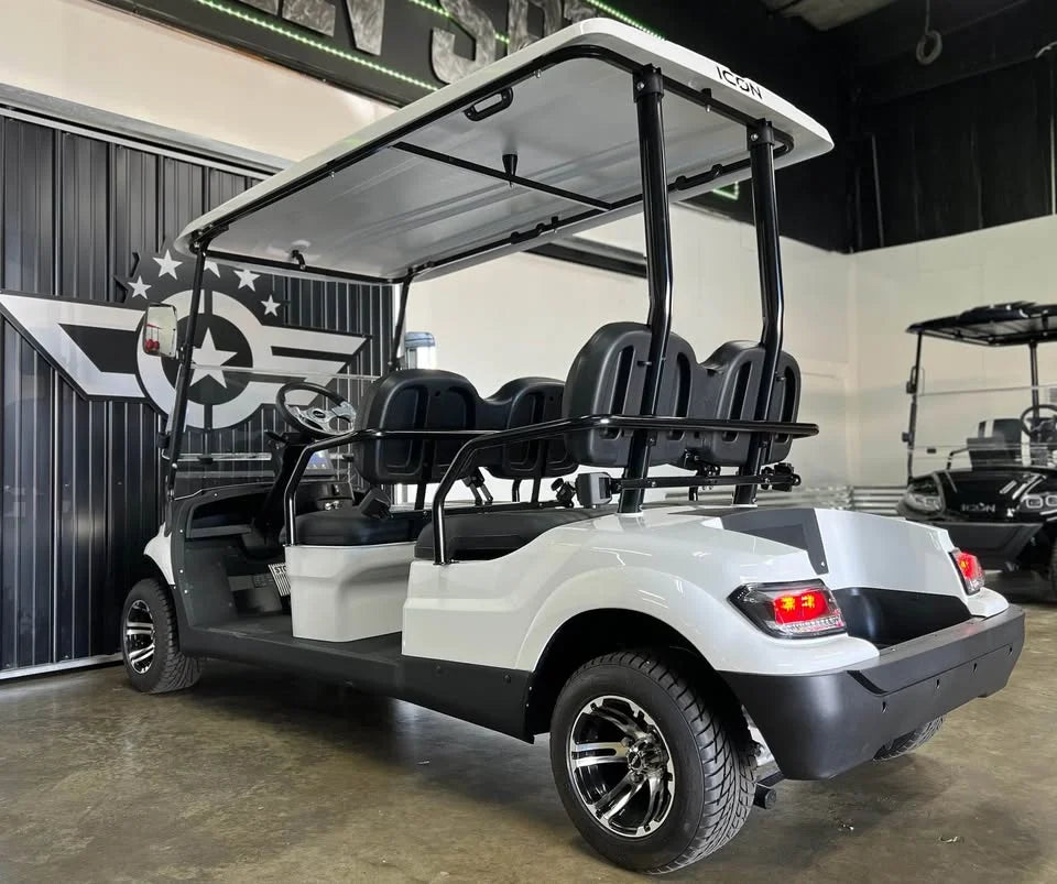 White 2024 Icon EV i40F Golf Cart for Sale