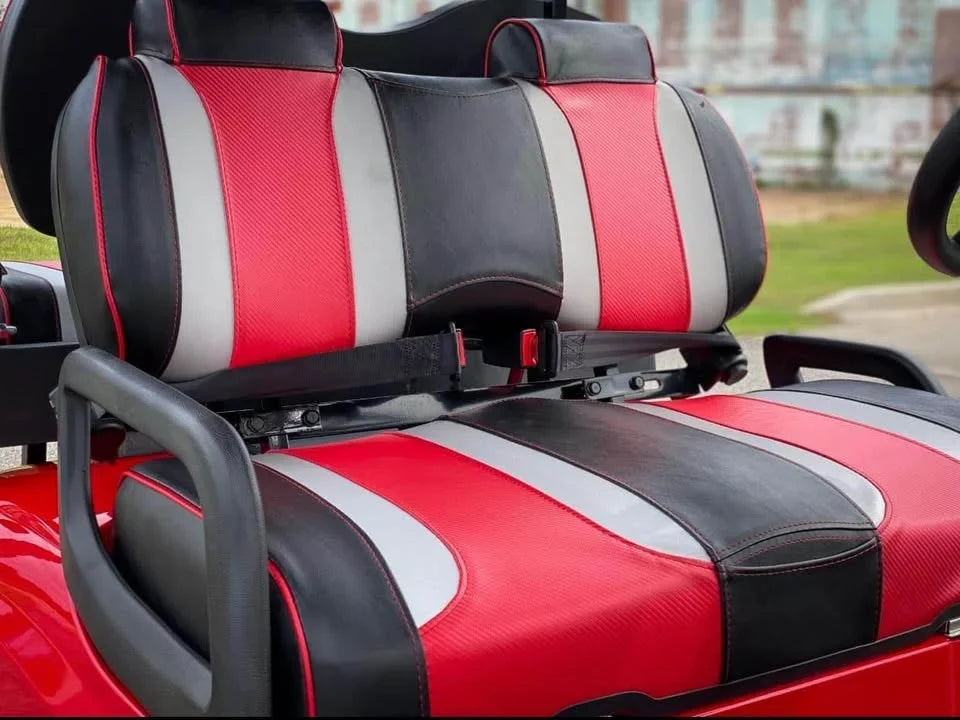 Red 2022 Alpha EV 2+2 Sport Golf Cart for Sale