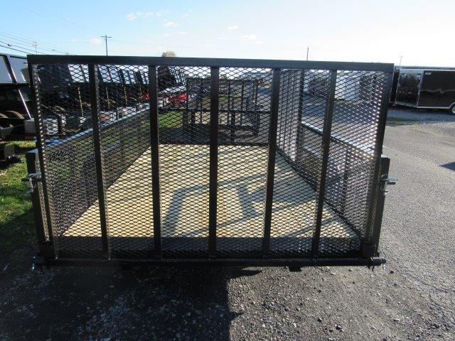 Premier 7 x 12 Landscape Utility Trailer – Mesh Sides &amp; ATV Ramp