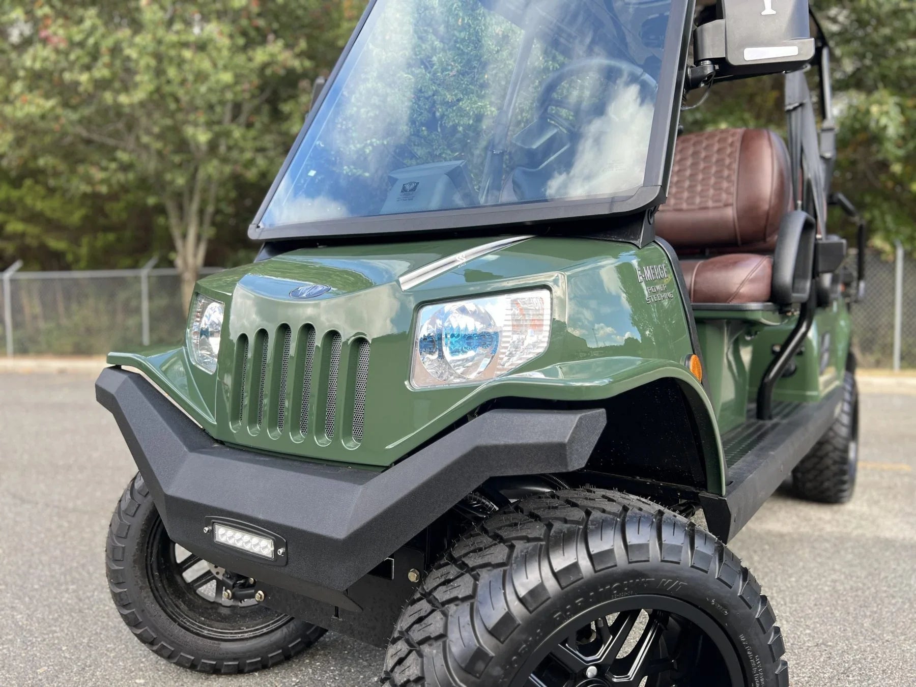 Green 2023 Tomberlin E4 Ghosthawk Defender Golf Cart for Sale