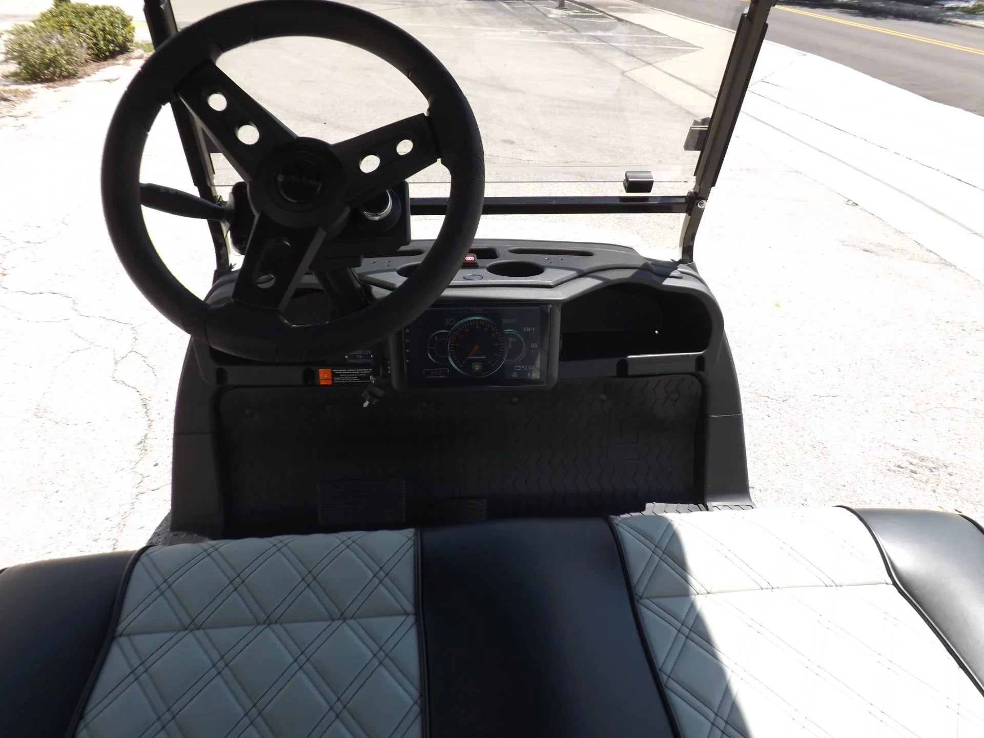 White 2023 HONOR LSV 2+2 G1 Lifted Lithium Golf Cart for Sale