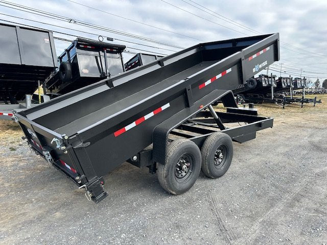 BWise 7 x 16 Low Profile Dump Trailer – Telescopic Cylinders