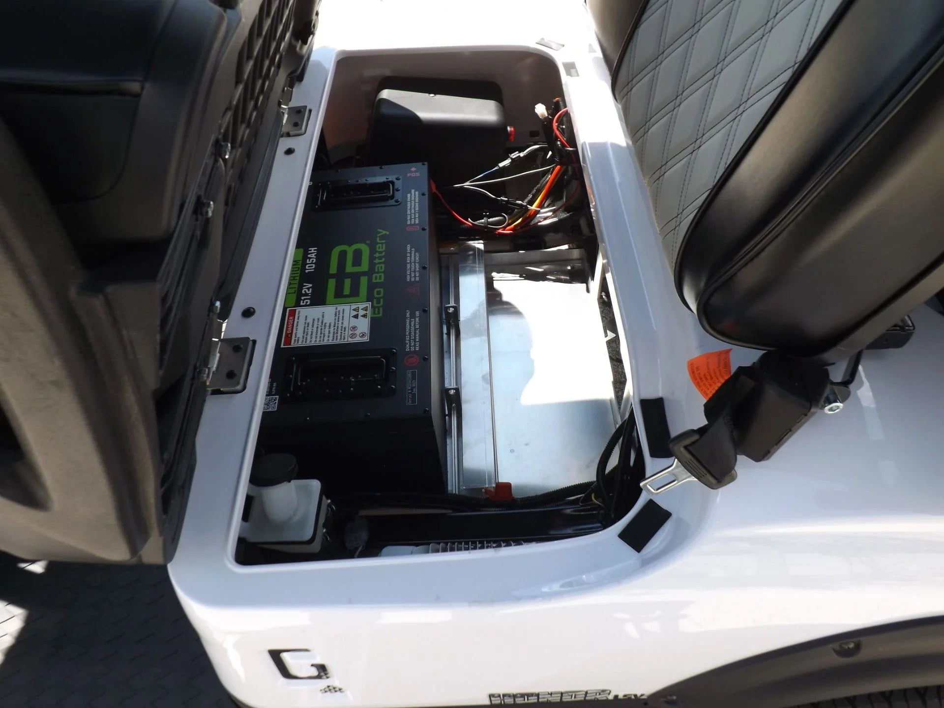 White 2023 HONOR LSV 2+2 G1 Lifted Lithium Golf Cart for Sale