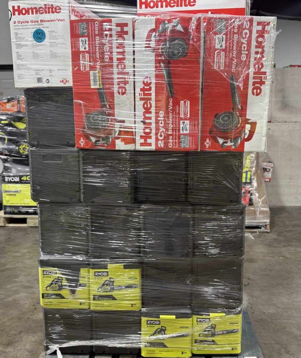 Gas Chainsaw and Blower Pallet