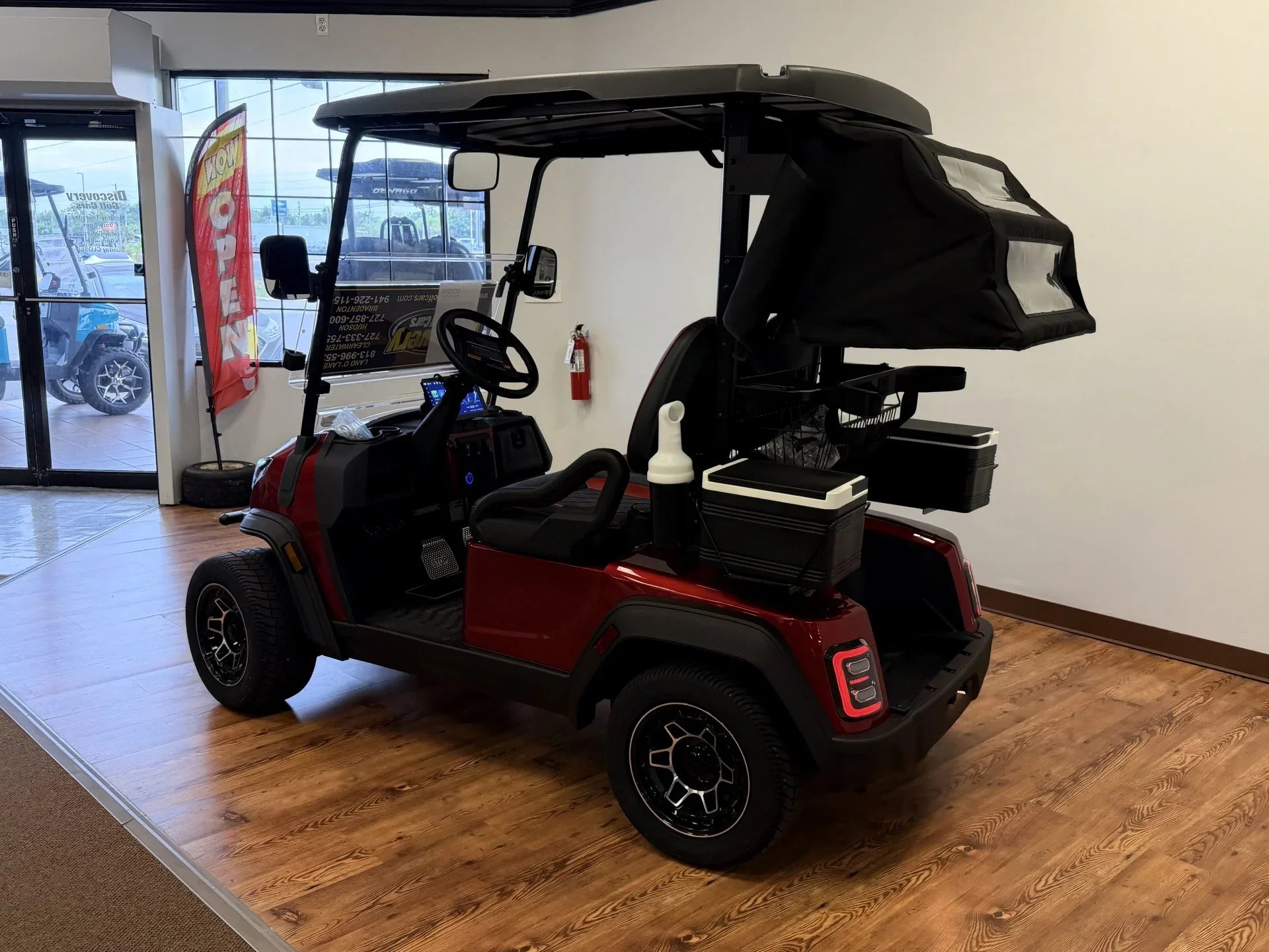 2026 ICON i20X Golfer Package Lithium Golf Cart for Sale (Inferno Red)